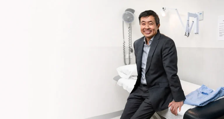 Professor Phong Tran in a consulting room at the Specialist Orthopaedic Surgery Clinic